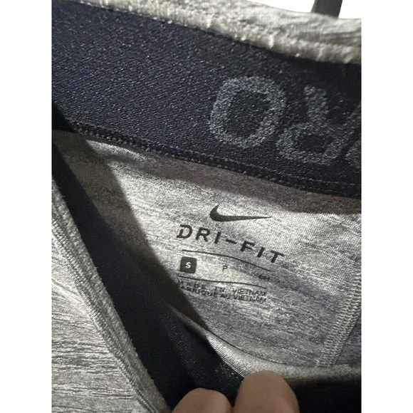 Nike Pro Dri-FIT Womens Heather Grey Mesh Panel Compression Leggings Small - Picture 3 of 6